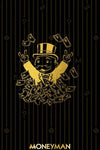 Abstract Golden Monopoly Art Posters And Prints Rich Money Man Pictures On Canvas Wall Paintings